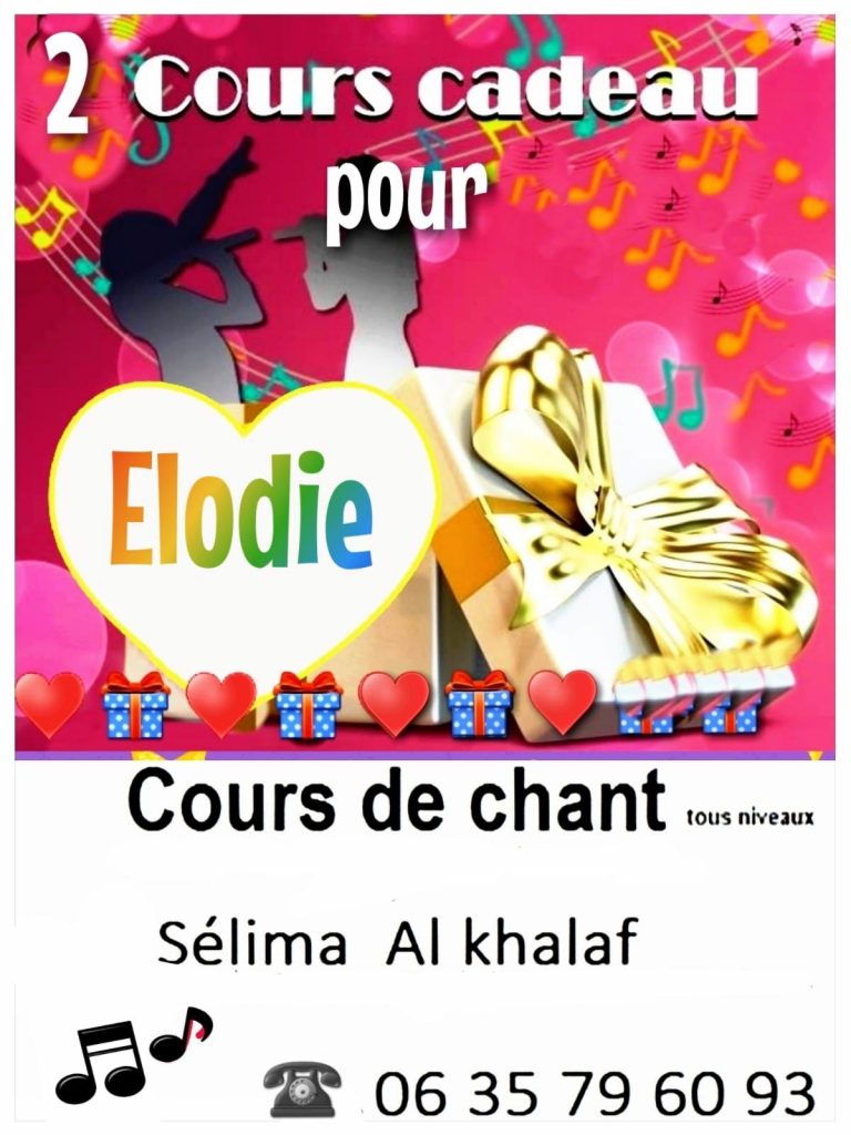 Cours de chant cadeau🎁🎁🎁