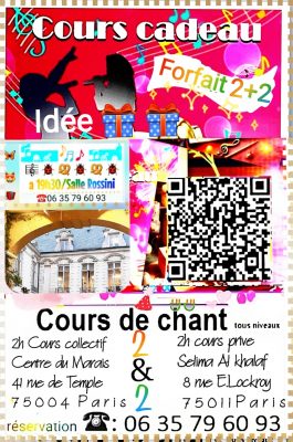 Cours de chant cadeau / offrir un bon cadeau original